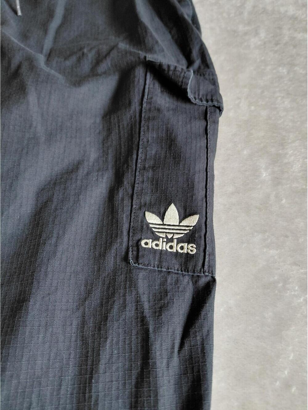 Adidas Enjoy Summer Ripstop Cargo Pants Mens XL Black IT8175 - Picture 2 of 9